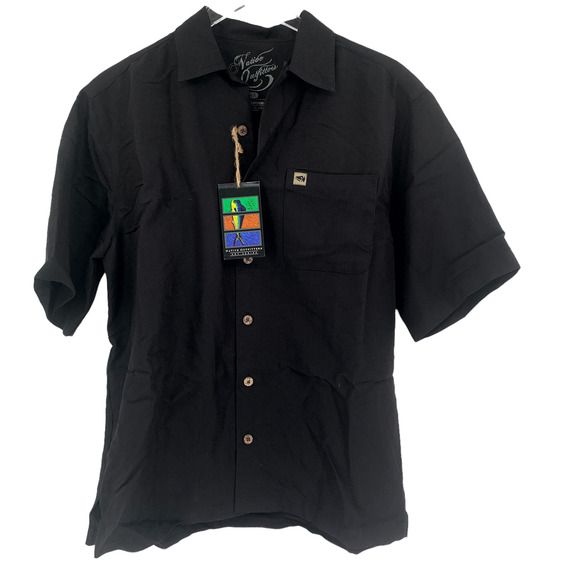 NATIVE OUTFITTERS Camp Shirt Size M New $99 Black Sailfish Boating Water Fishing - Picture 4 of 9